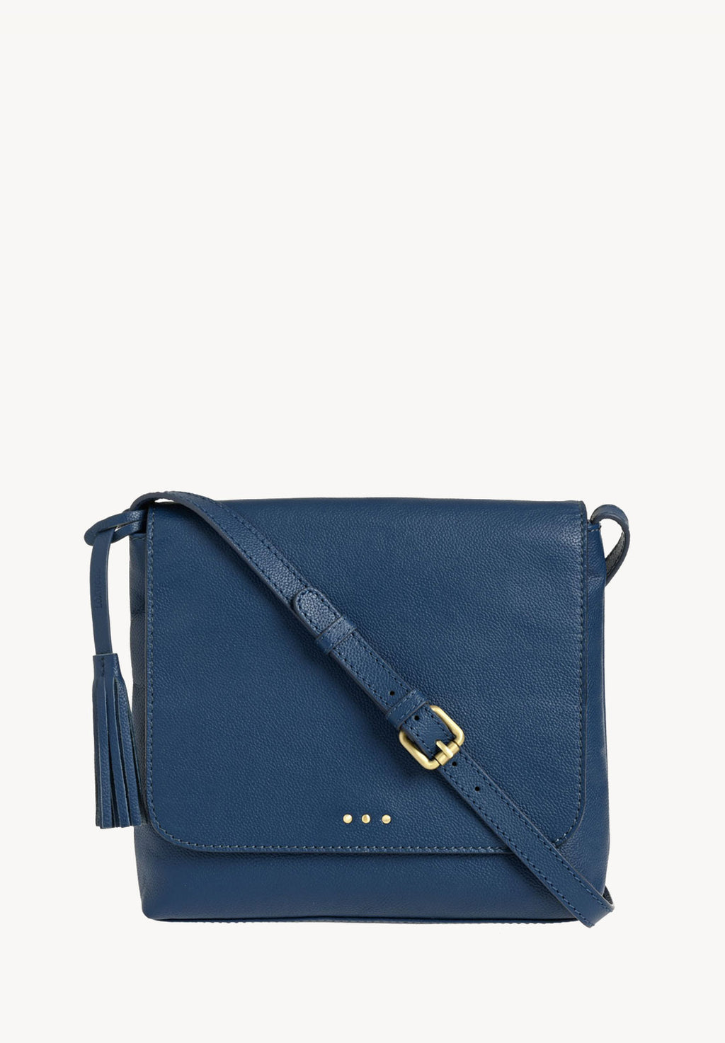 ANOUK - Grained leather messenger bag