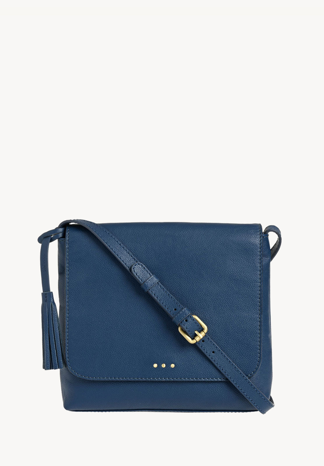 ANOUK - Grained leather messenger bag