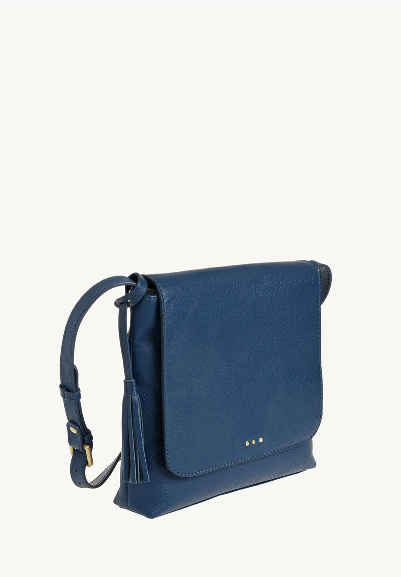 ANOUK - Grained leather messenger bag