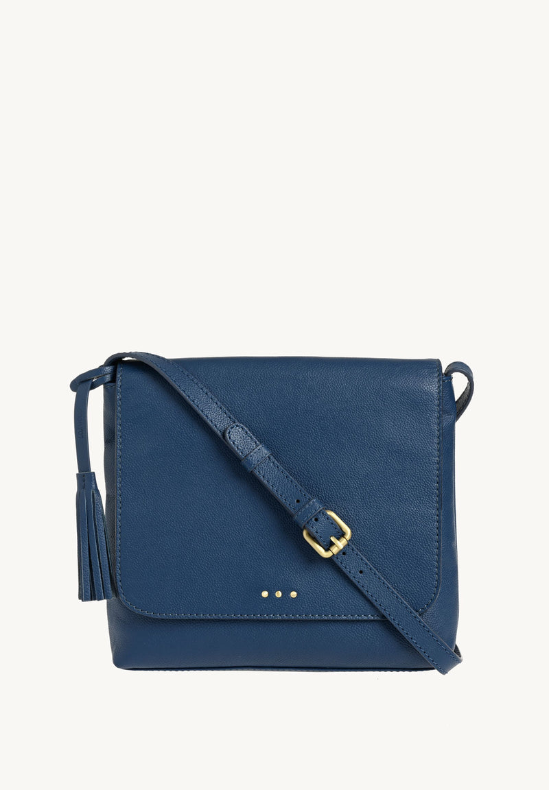 ANOUK - Grained leather messenger bag