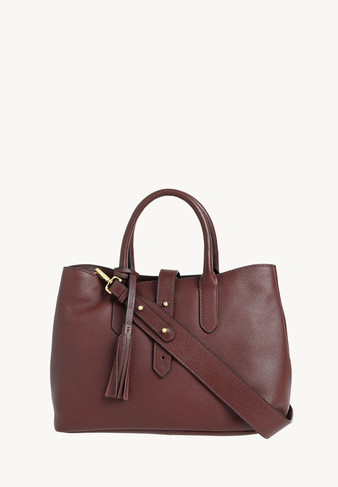 MIA - Sac à main en cuir grainé avec bandoulière