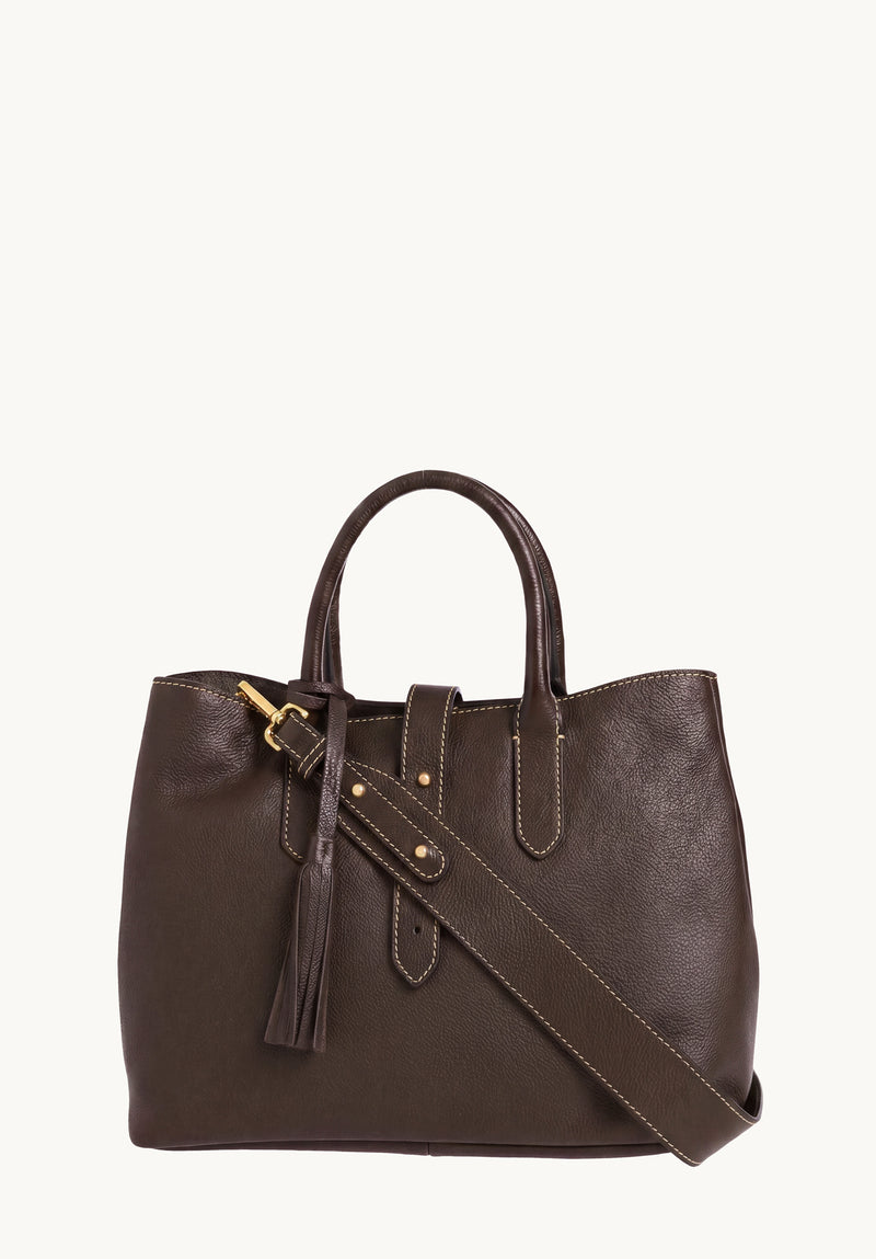 MIA - Sac à main en cuir grainé avec bandoulière