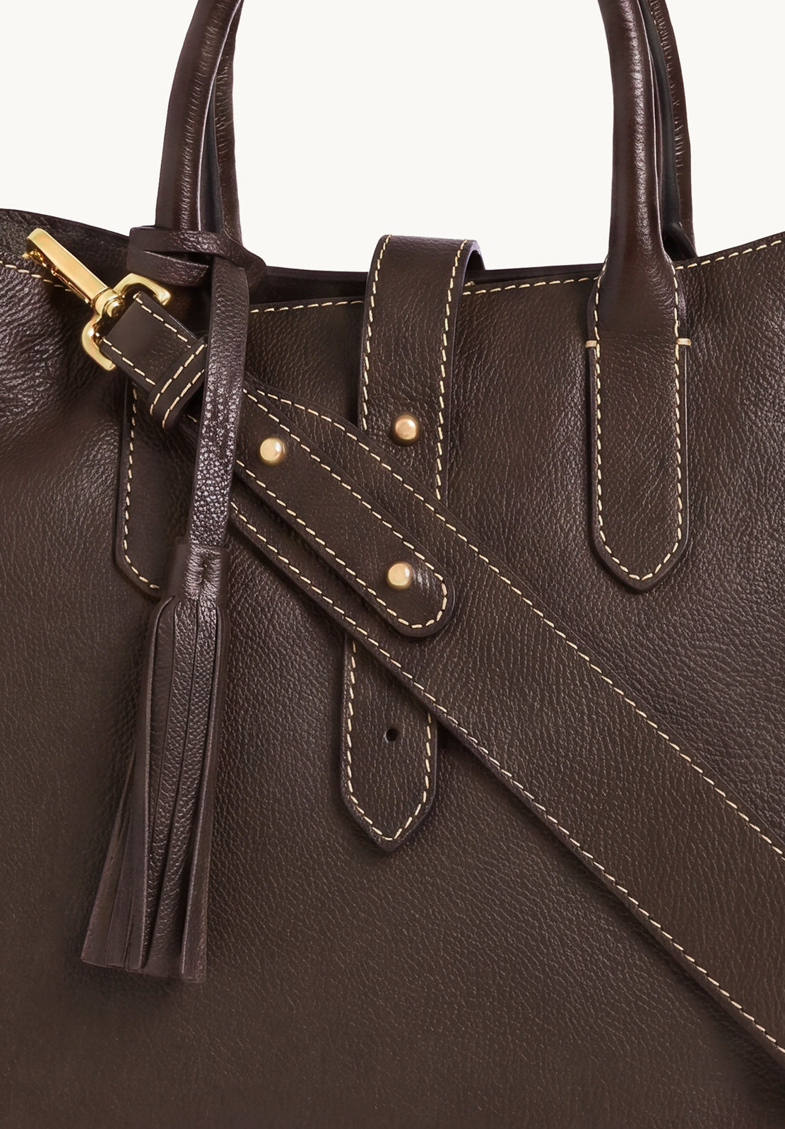 MIA - Sac à main en cuir grainé avec bandoulière