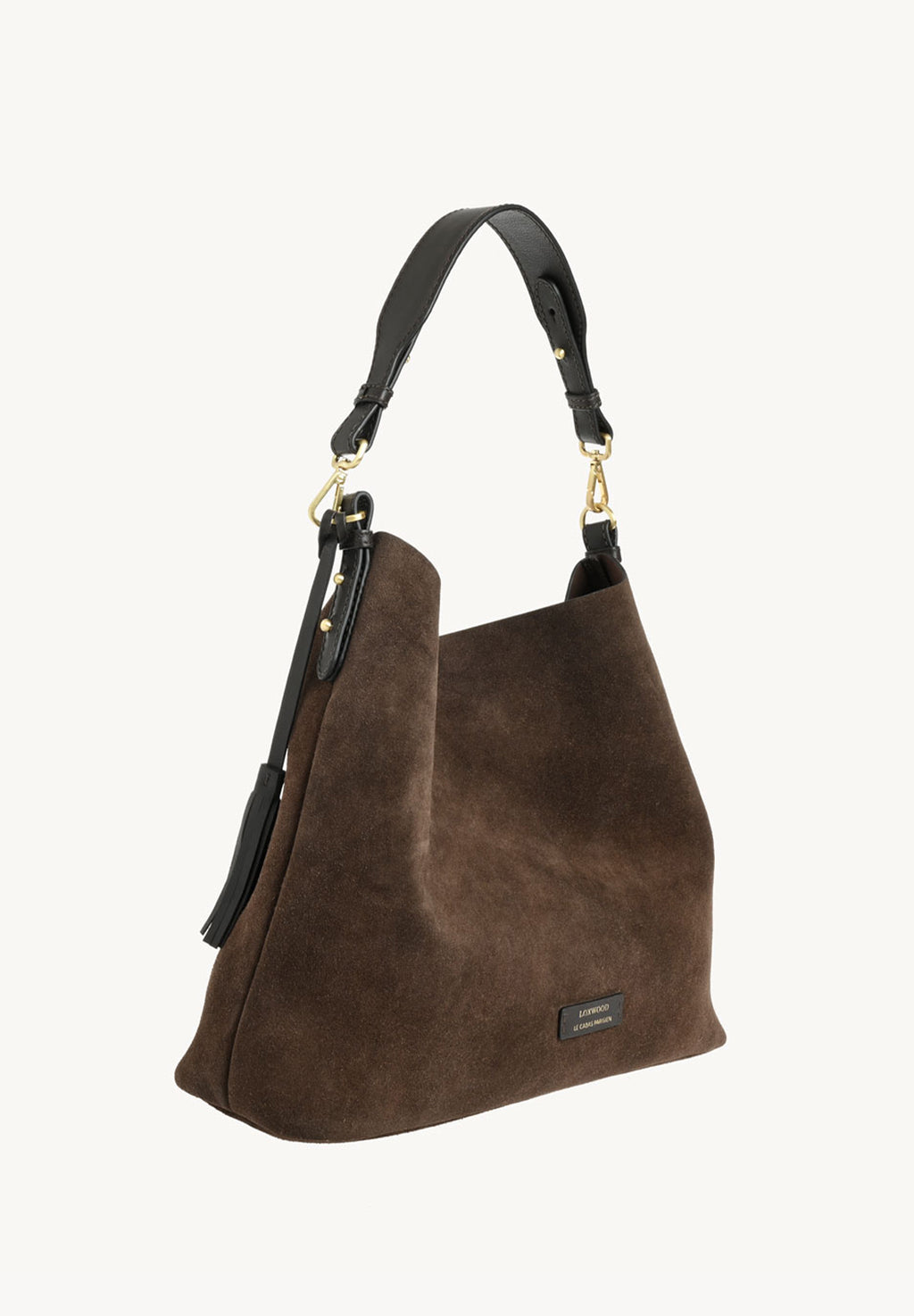SHARON - Sac hobo en cuir velours