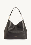 SHARON - Sac hobo en cuir lisse doublé velours