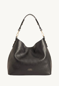 SHARON - Sac hobo en cuir lisse doublé velours