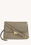SÈVRES - Petit sac bandoulière en cuir grainé Bronze