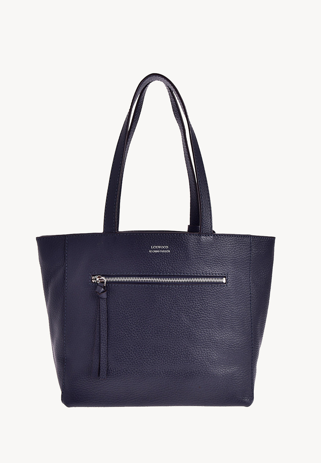 MONTMARTRE - Grained leather shoulder tote bag