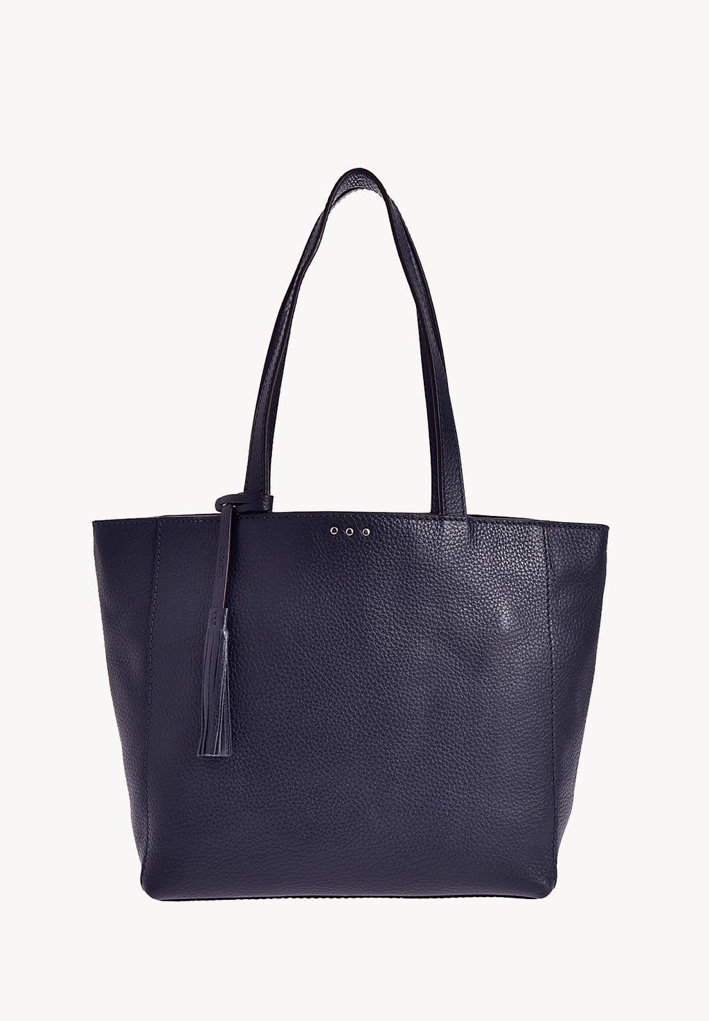 MONTMARTRE - Grained leather shoulder tote bag