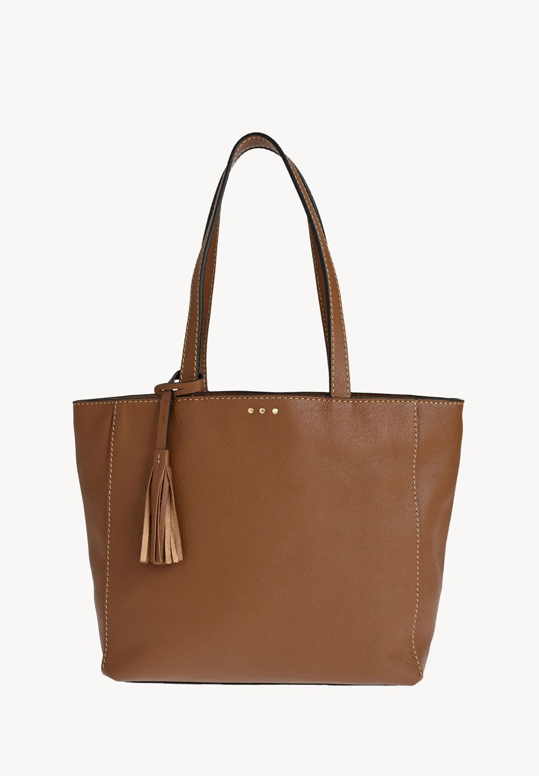 MONTMARTRE - Grained leather shoulder tote bag MONTMARTRE - Grained leather shoulder tote bag