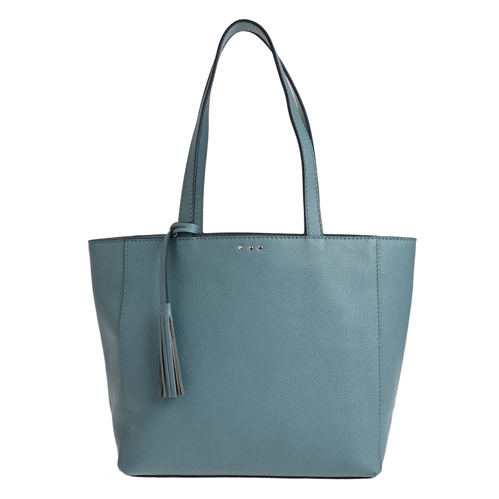 MONTMARTRE - Grained leather shoulder tote bag