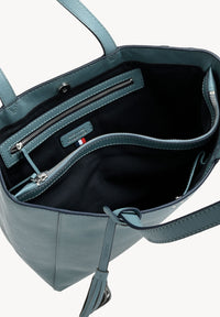 MONTMARTRE - Grained leather shoulder tote bag
