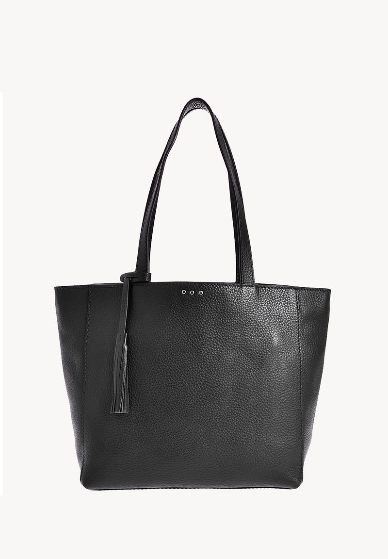 MONTMARTRE - Sac cabas porté épaule en cuir grainé