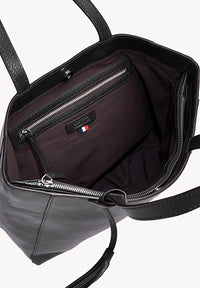 MONTMARTRE - Grained leather shoulder tote bag