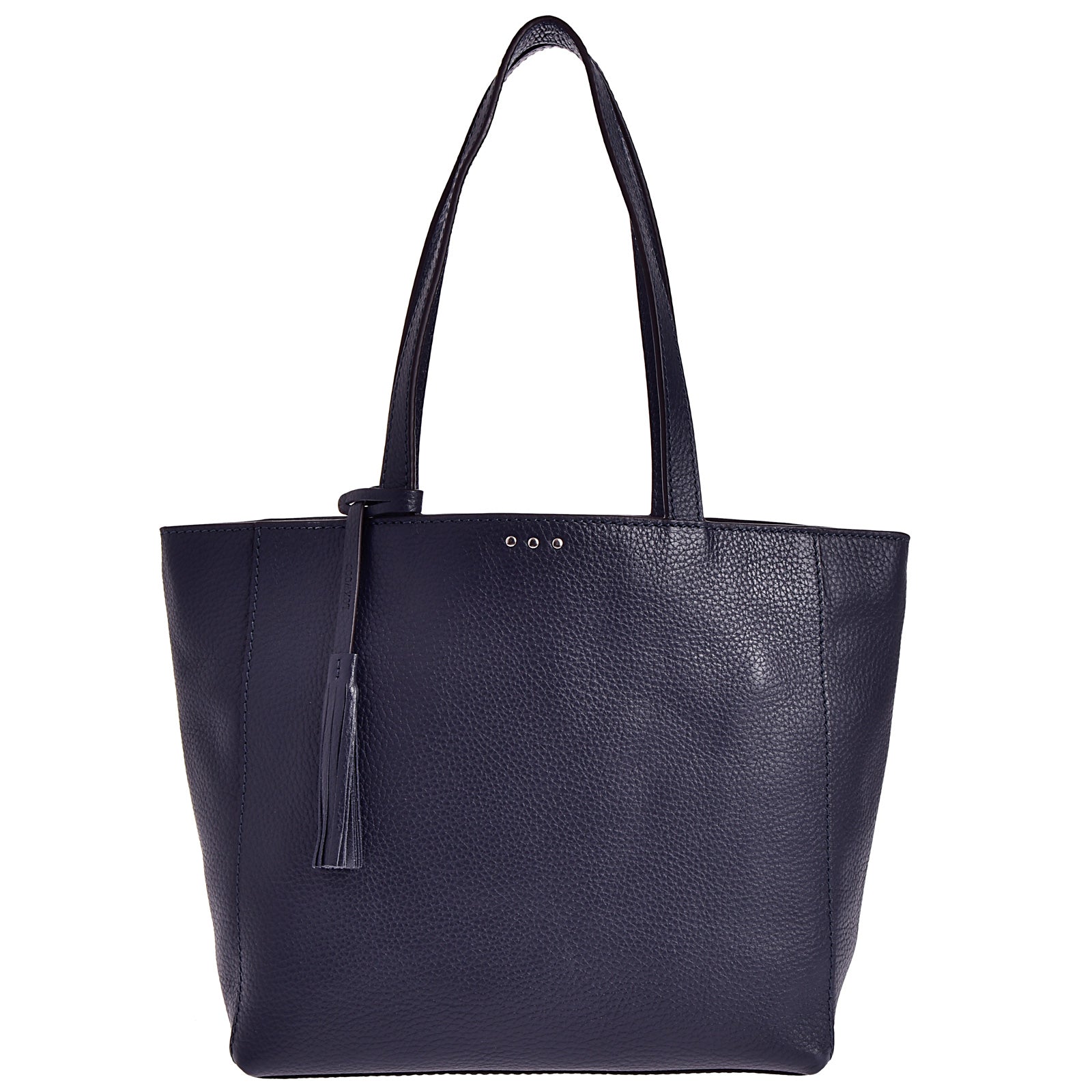 MONTMARTRE - Grained leather shoulder tote bag