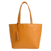 MONTMARTRE - Grained leather shoulder tote bag