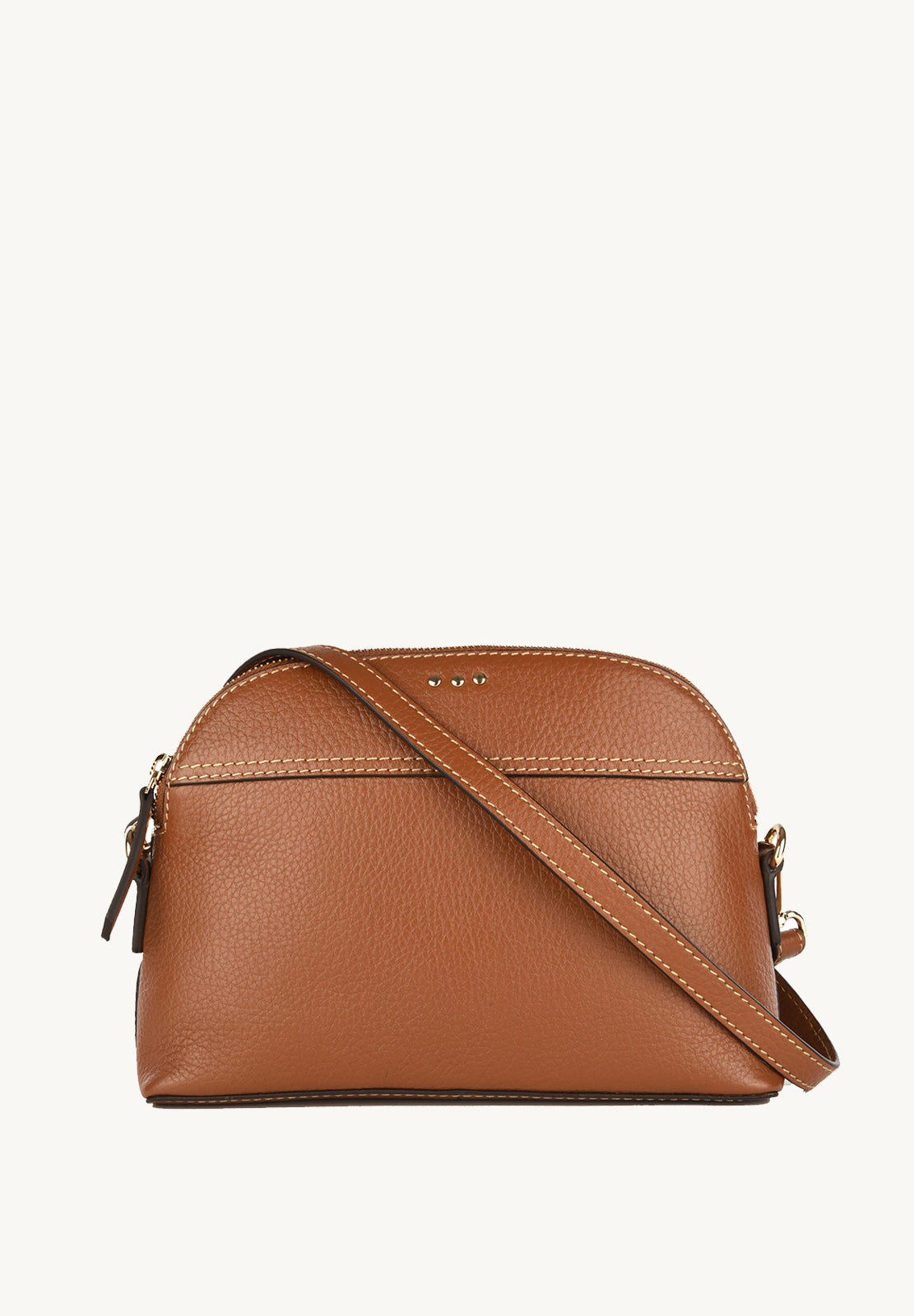 DEMI-LUNE - Sac en cuir grainé