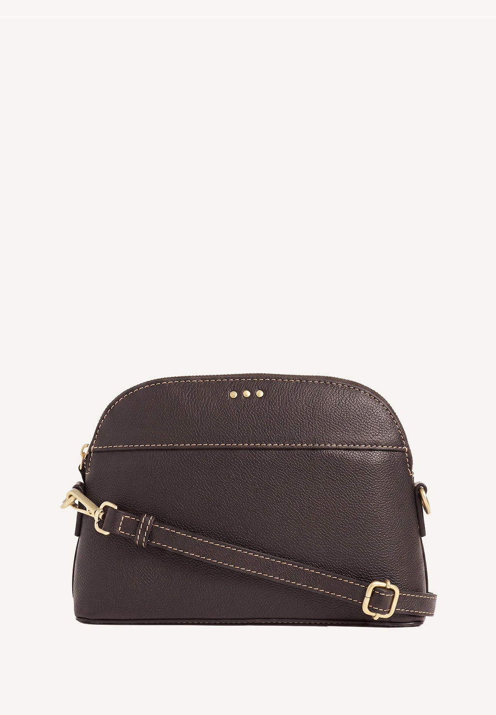DEMI-LUNE - Sac en cuir grainé