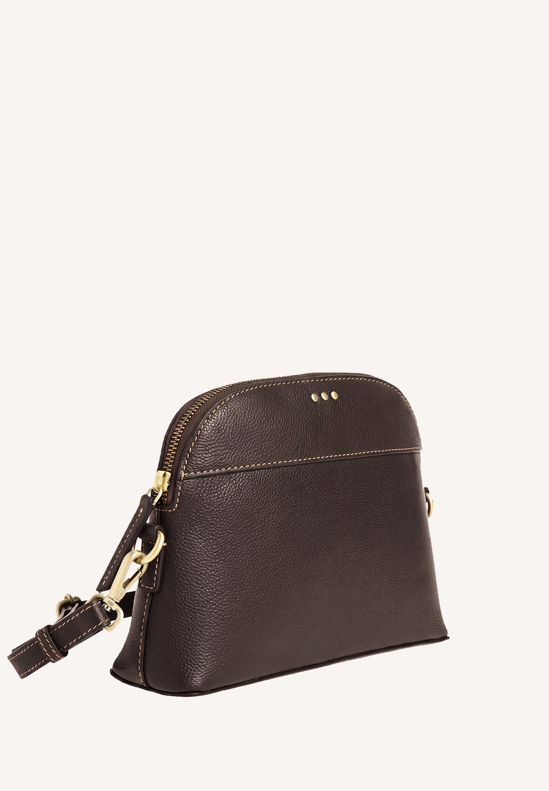 DEMI-LUNE - Sac en cuir grainé