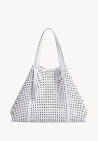 ODÉON - Sac cabas perforé cœur en cuir