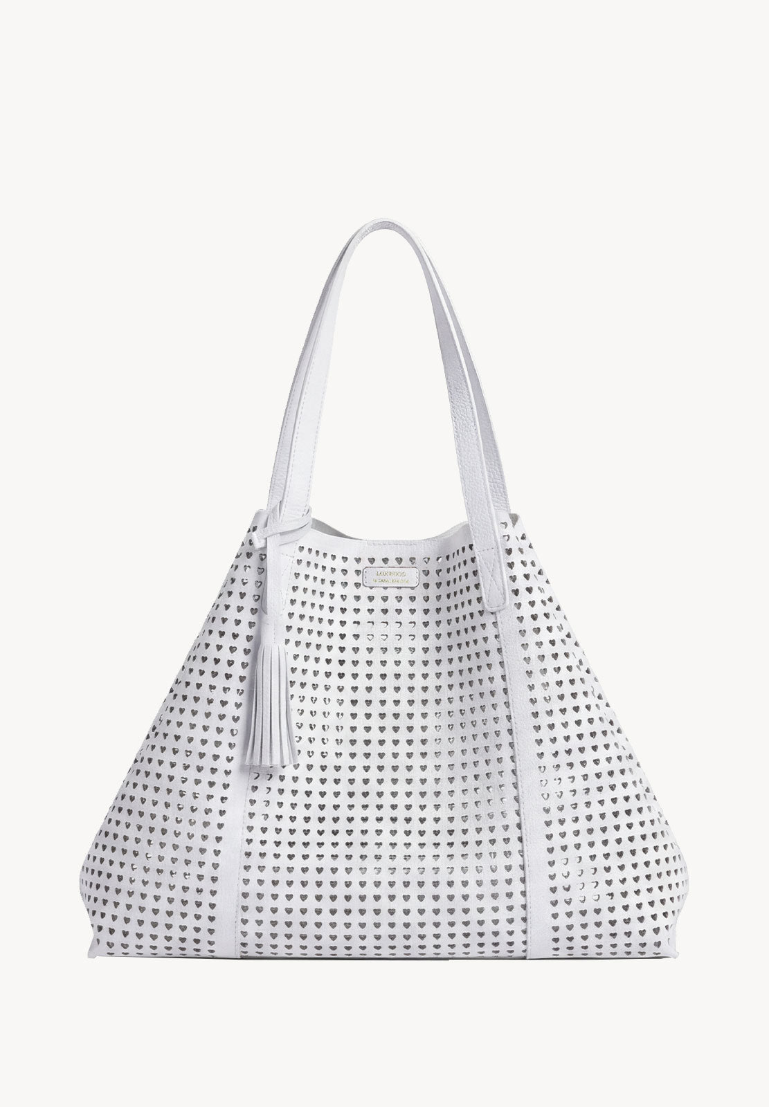 ODÉON - Sac cabas perforé cœur en cuir