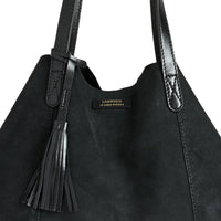 ODEON - Soft suede tote bag