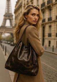 ODÉON - Sac cabas cuir vintage