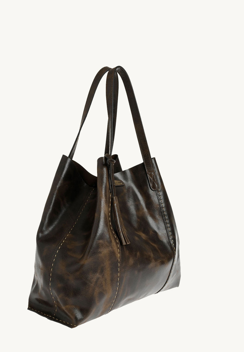 ODÉON - Vintage leather tote bag