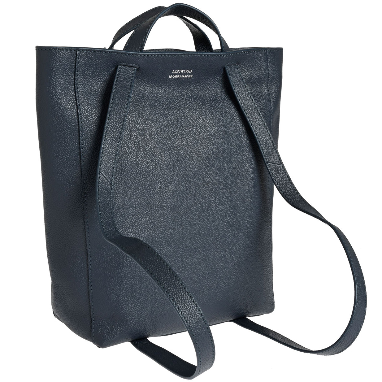 CABADO - Cabas convertible en sac à dos en cuir grainé