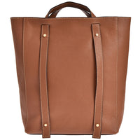 CABADO - Convertible tote bag in grained leather