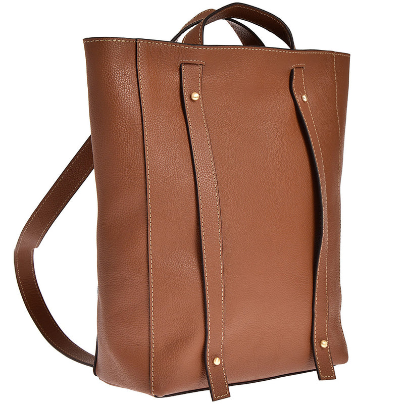 CABADO - Convertible tote bag in grained leather