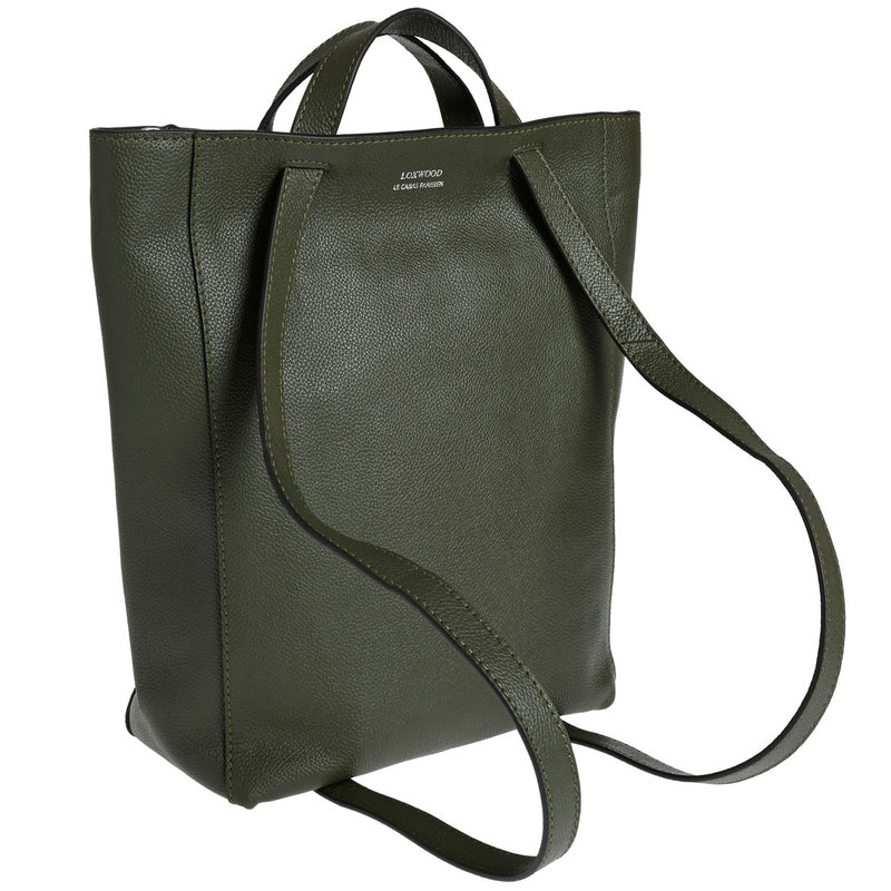 CABADO - Convertible tote bag in grained leather