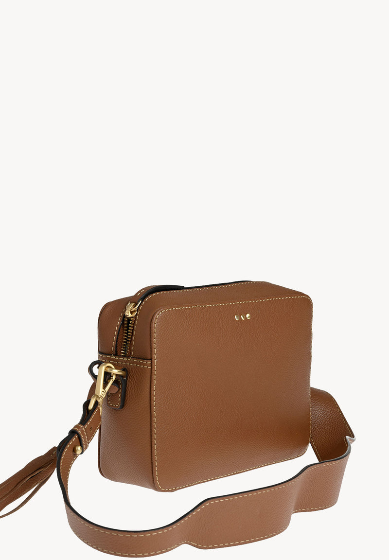 CAMERA - Grained leather shoulder bag