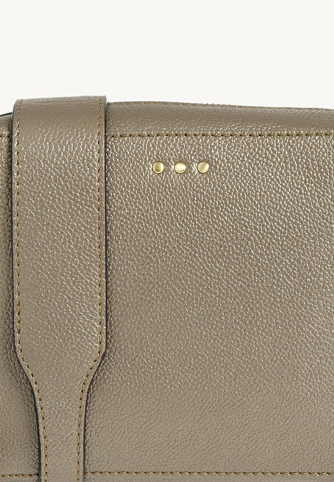 CAMERA - Sac bandoulière en cuir grainé Bronze