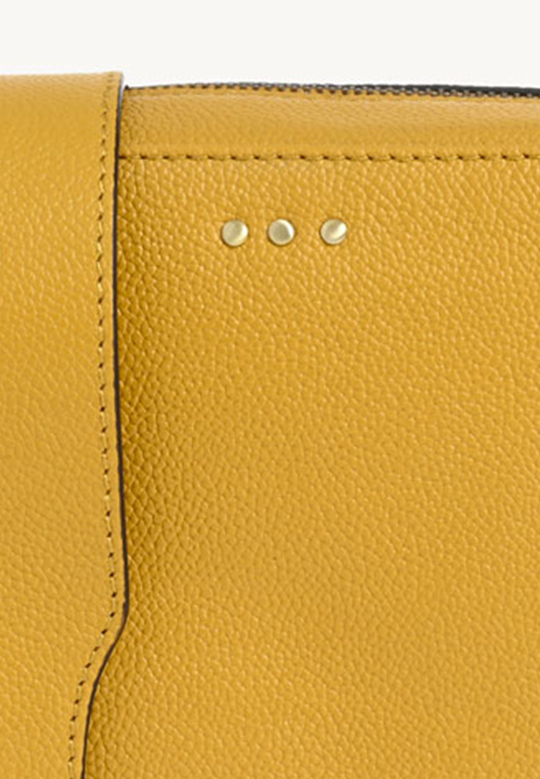CAMERA - Sac bandoulière en cuir grainé Moutarde