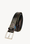 Men's Belt - Hand-stitched, colored, cracked leather