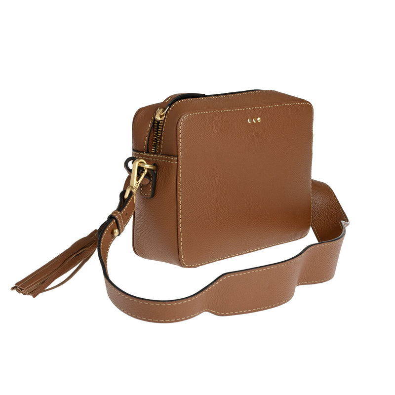 CAMERA - Grained leather shoulder bag