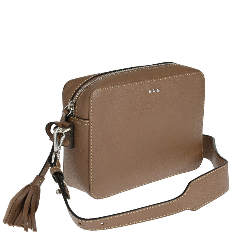 CAMERA - Grained leather shoulder bag