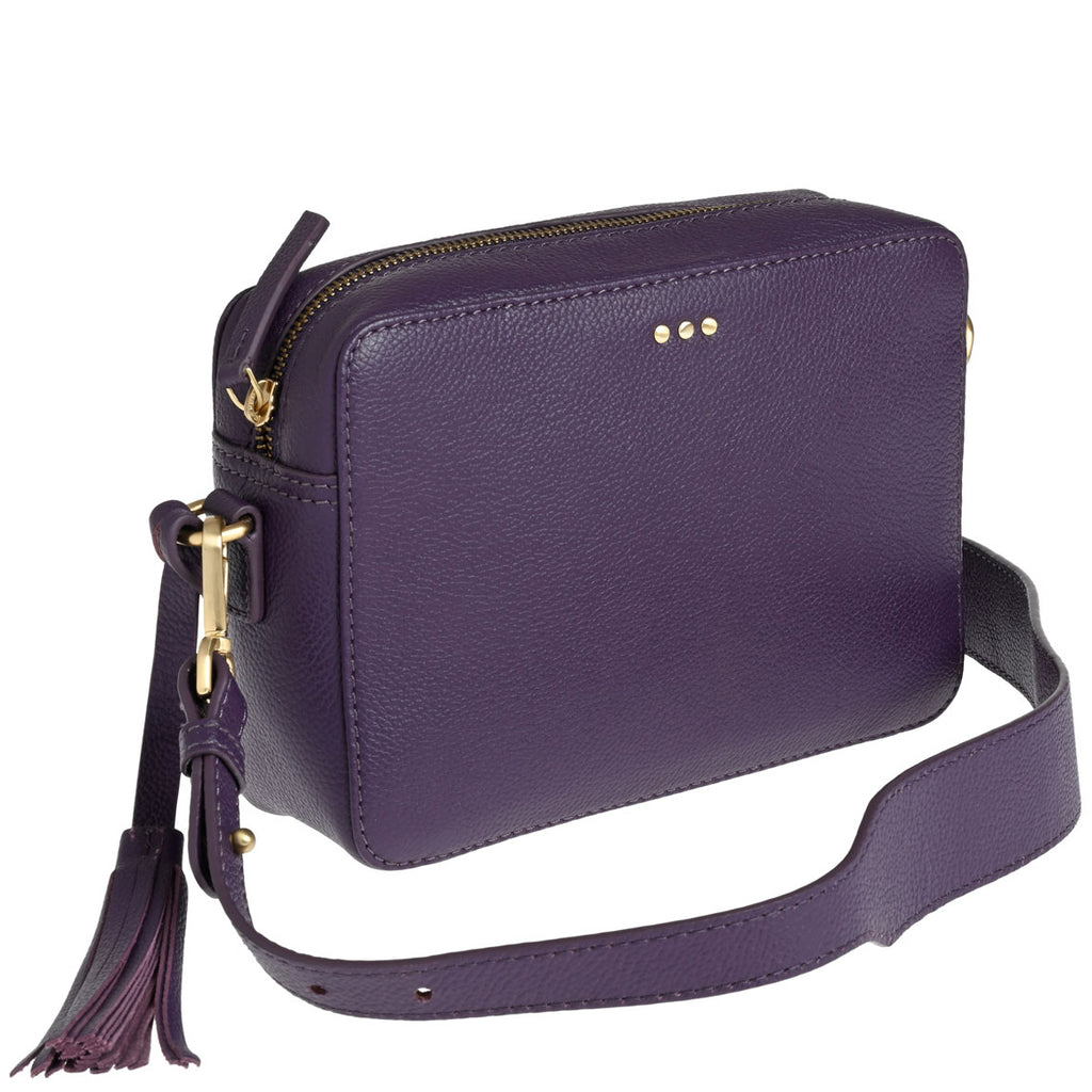 CAMERA - Grained leather shoulder bag