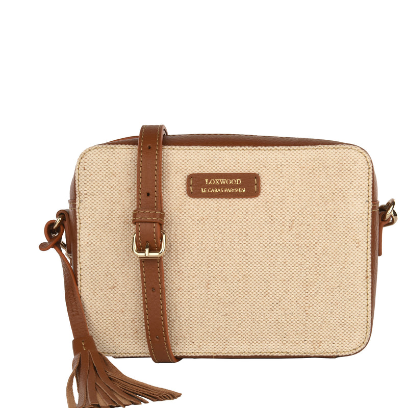 CAMERA - Canvas & leather shoulder bag