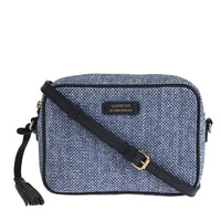 CAMERA - Petit sac trotteur en raphia et cuir