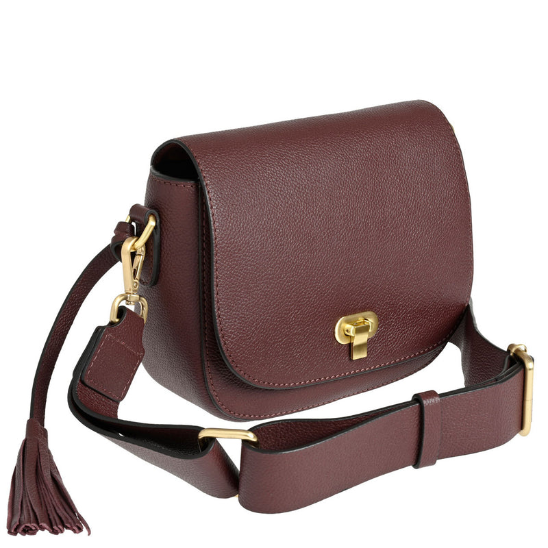 MARNIE - Sac besace en cuir grainé