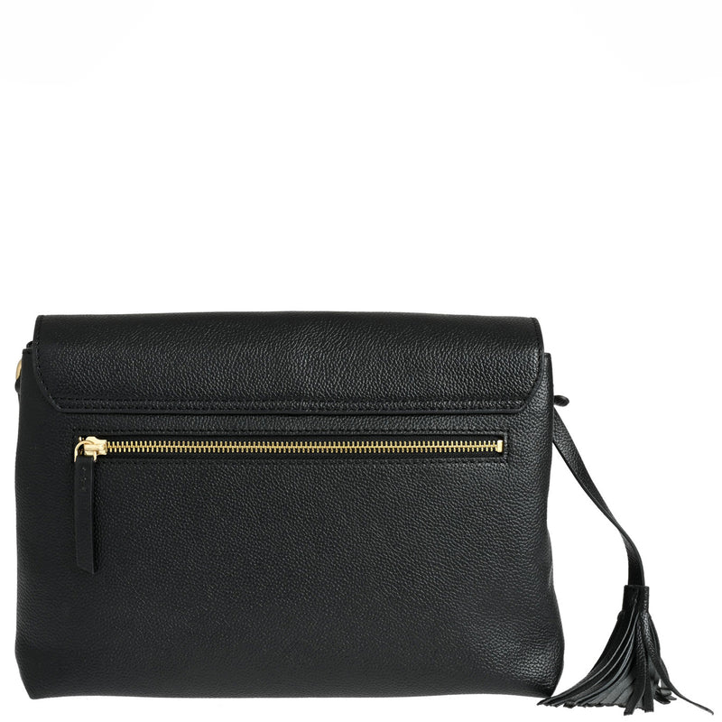 NICOLE - Grained leather shoulder bag