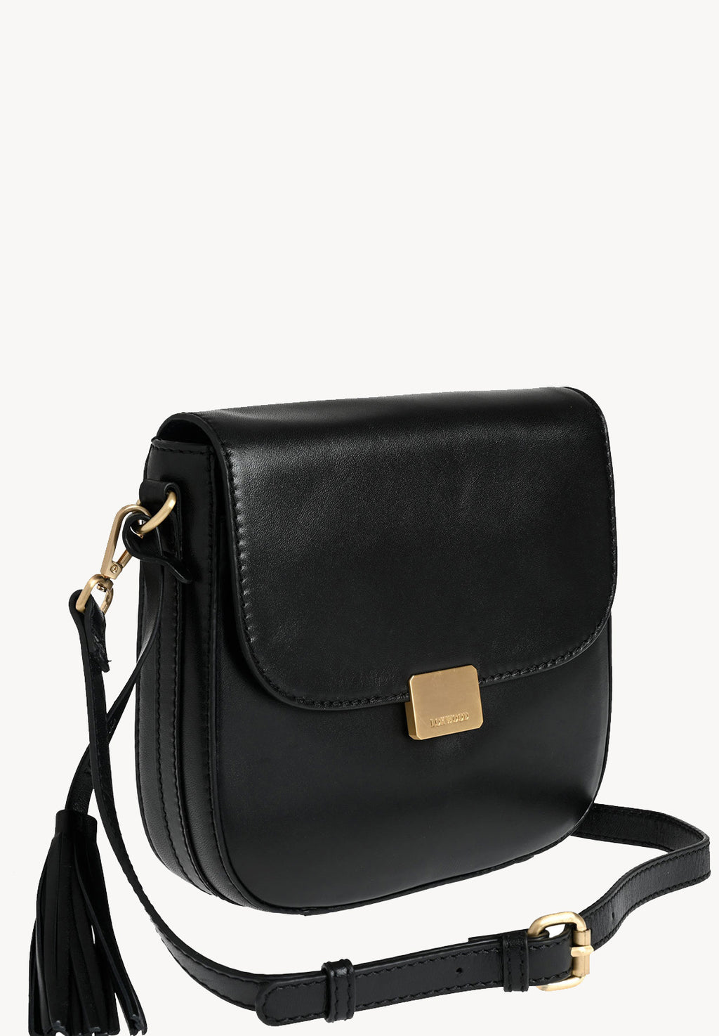 LAURENE - Smooth leather messenger bag