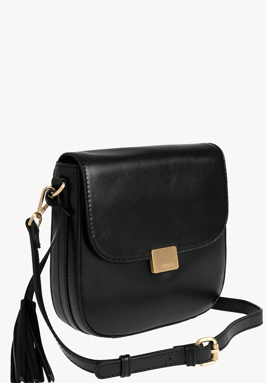 LAURENE - Smooth leather messenger bag