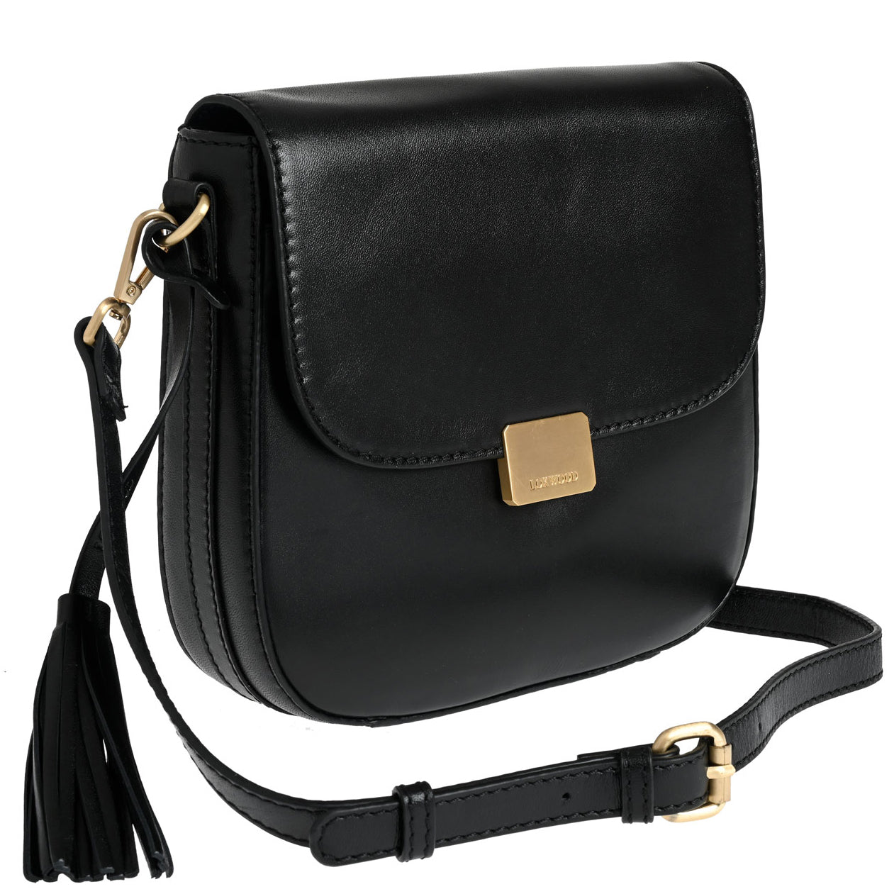 LAURENE - Smooth leather messenger bag