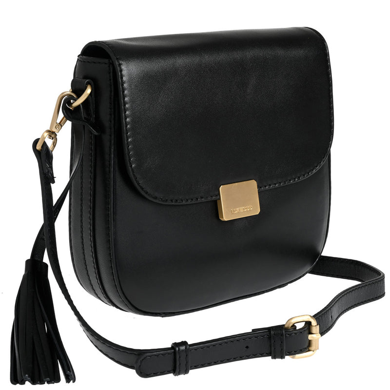 LAURENE - Sac besace en cuir lisse