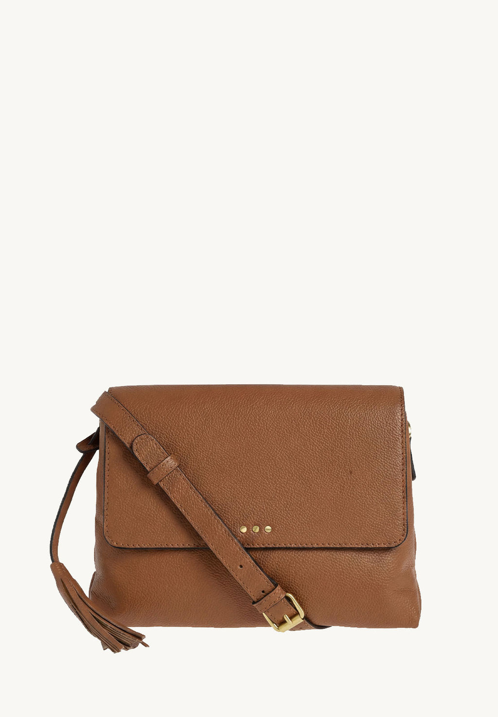 NICOLE - Sac rabat en cuir grainé