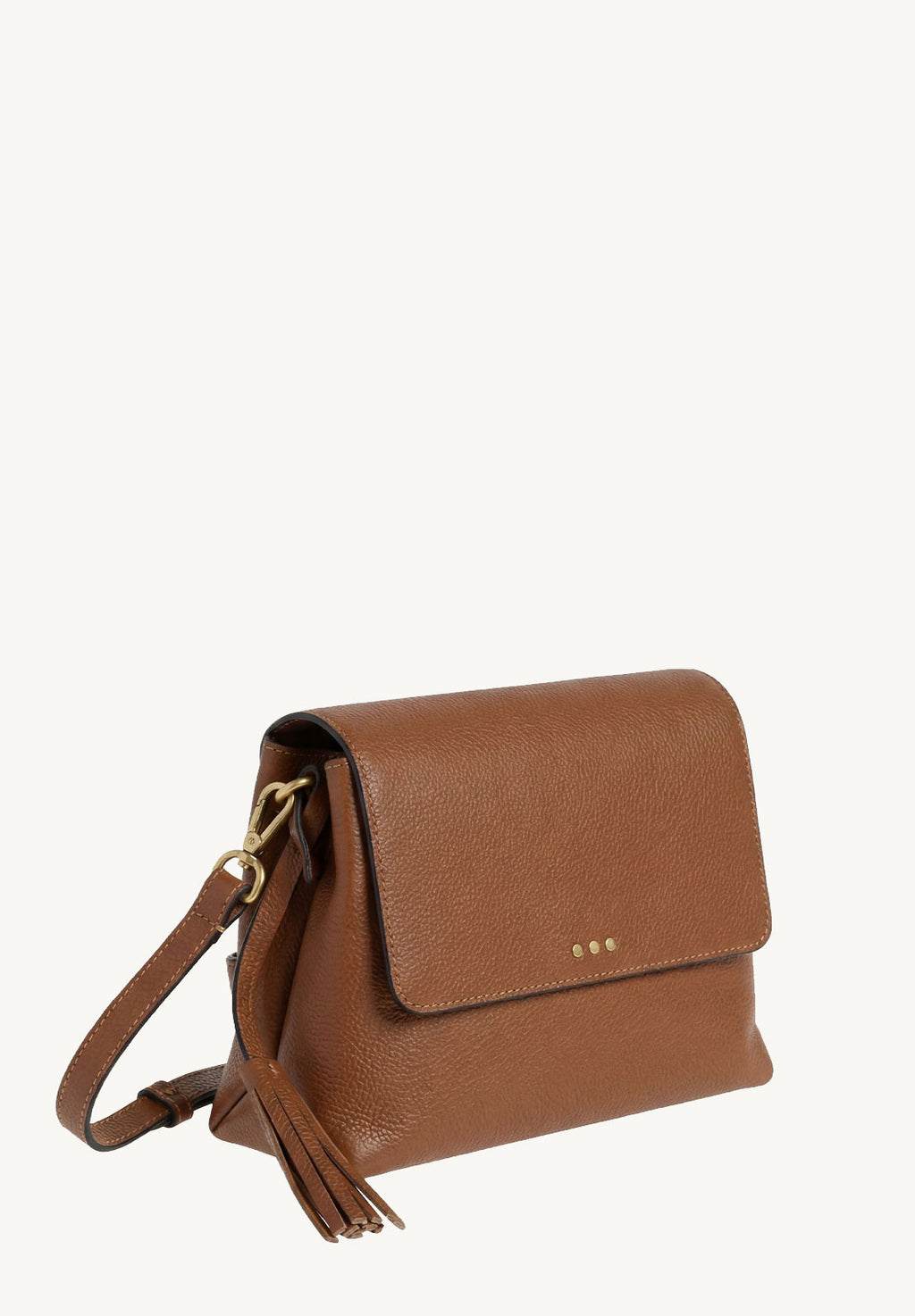 NICOLE - Sac rabat en cuir grainé