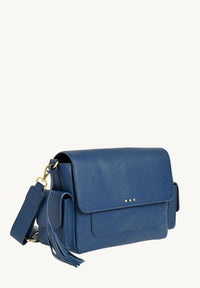 ELLIE - Grained leather messenger bag